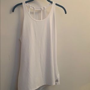 White dry fit tank top